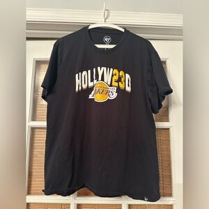 47 Black Los Angeles Lakers Hollyw23d T-Shirt size xl